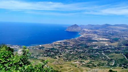 Erice al tramonto e Trapani centro storico